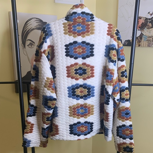 💫HP‼️💫 Men’s NWT HONOR THE GIFT Wool-Blend Full Zip Jacket in Cream, Size XL - Picture 7 of 7